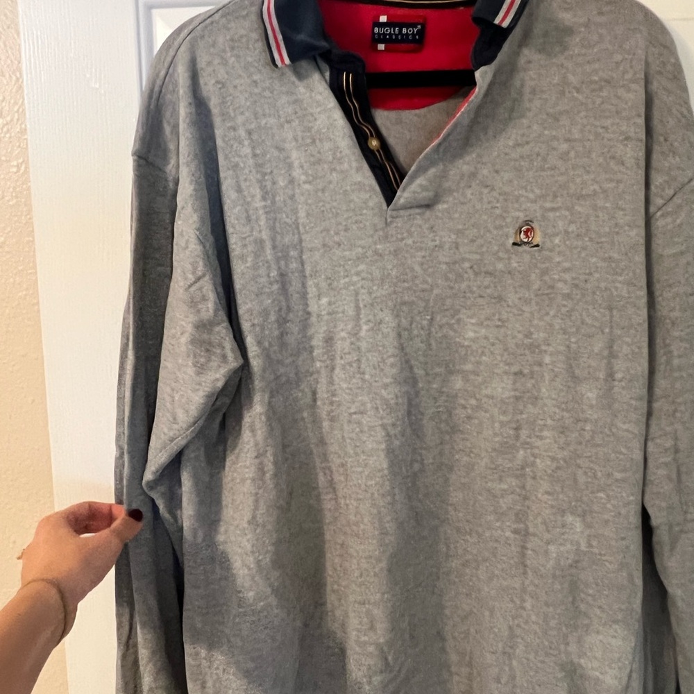 Bugle Boy Gray Polo Shirt for Men